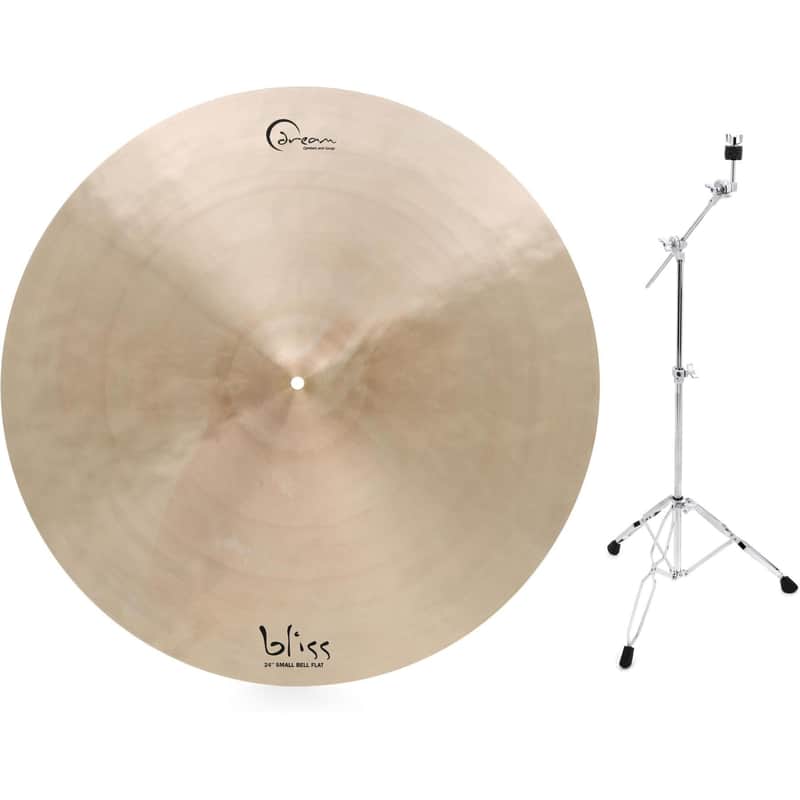 Dream Bliss Flat Ride Cymbal with Stand - 24-inch image 1