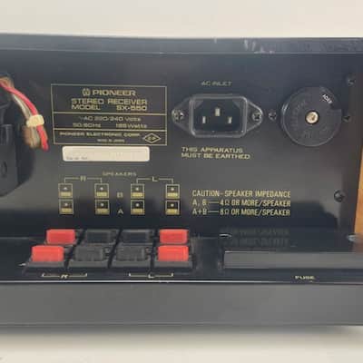 Pioneer Model SX - 550 Stereo Receiver - Serviced/Recapped/New side pannels image 7