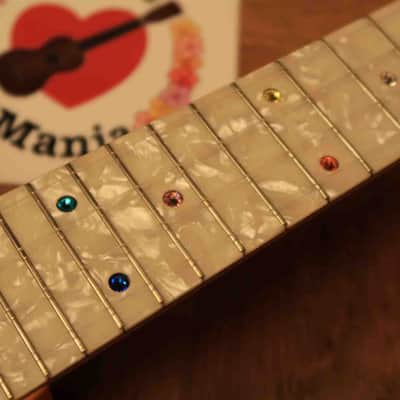 Cheezy Original Cheddar Cheese Model Solid Mahogany Soprano with Pearloid Fretboard #3292 - Free Shipping Worldwide! image 3