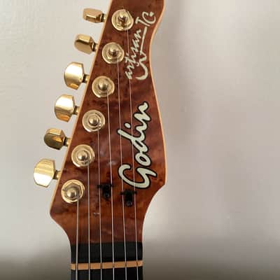 Godin Artisan TC-1 flamed maple top 90s Amberburst image 3