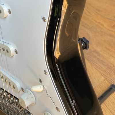 Fender MIK Squier Series Stratocaster electric guitar with Rosewood Fretboard, black image 10
