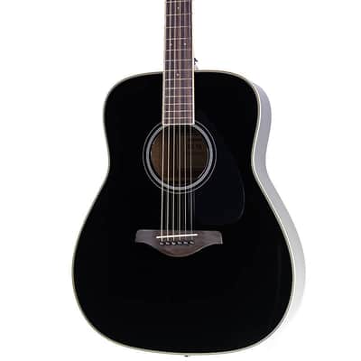 Yamaha FG-TA TransAcoustic Dreadnought Black image 1