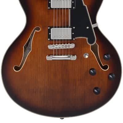 D'Angelico DAPDCBRBNS Premier DC- Brown Burst image 1