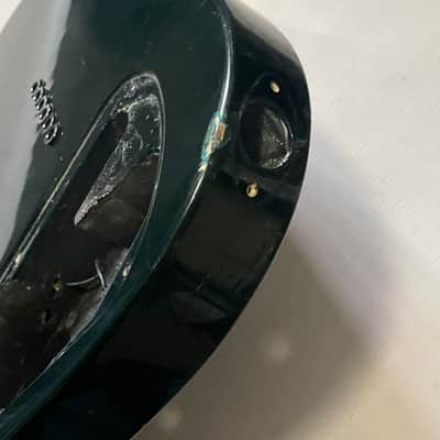2000's Japan Jackson DKMGT Dinky Arched Top Forest Metallic Green Guitar Body Hard Tail image 18