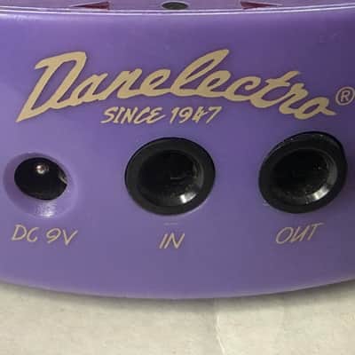 Danelectro Mini Pedal Chromatic Tuner 1999 Purple Food Series image 5