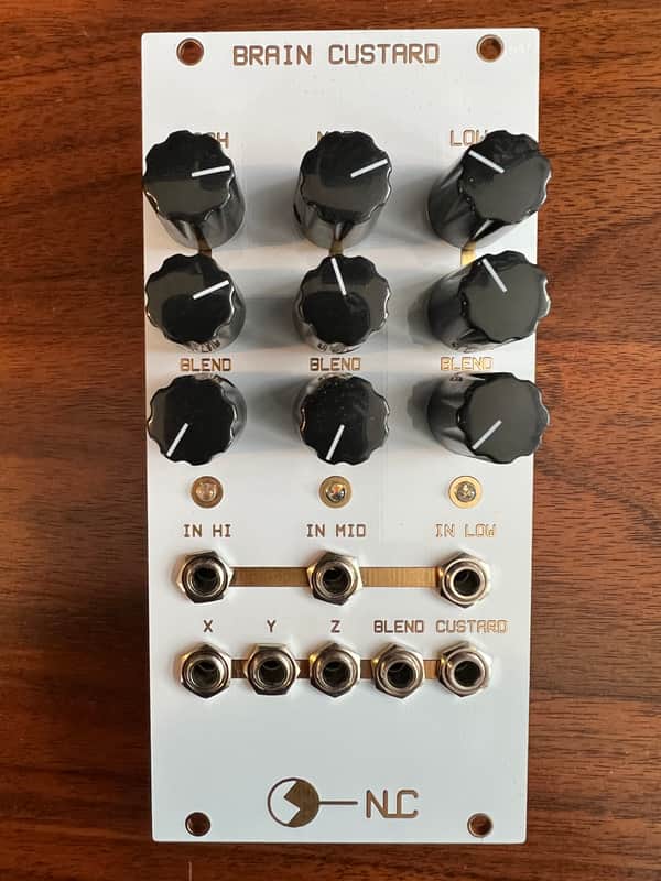 NLC Nonlinearcircuits Brain Custard 2024 - White and Gold image 1