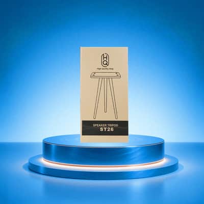 Portable Speaker Tripod for S26 – MDF Construction–White image 3