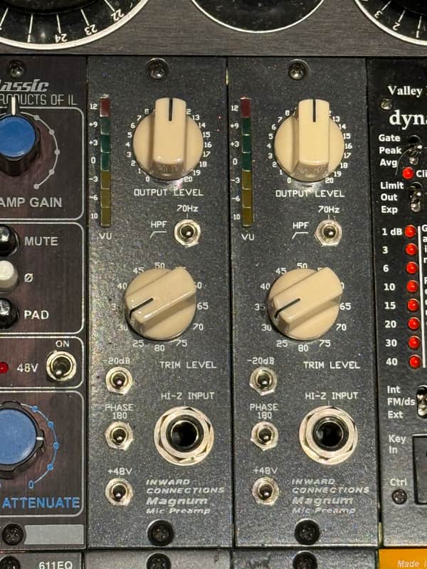 Inward Connections Magnum VU 500 Series Mic Preamp Module 2010s - Black image 1