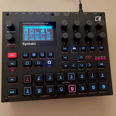 Elektron Syntakt 12 Track Drum Computer & Synthesizer 2022- Present - Black image 4