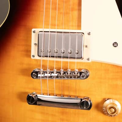 Epiphone Les Paul Standard 50s Figured Electric Guitar - Bourbon Burst with Gig Bag image 10