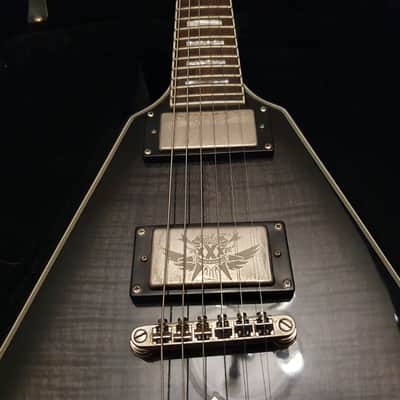 RARE Dean 30th Anniversary 1 of 100 Limited Edition Flying V XXX Trans Black Flame Top image 5