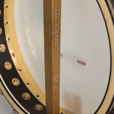 Bacon & Day  Silver Bell #6 Ne Plus Ultra Special Tenor Banjo (1927-33), ser. #22694/26719, original black hard shell case. image 12