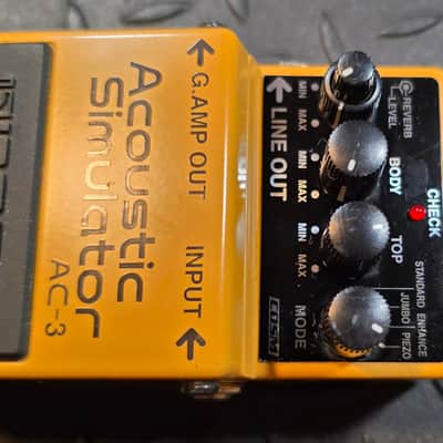 Boss AC-3 Acoustic Simulator (Dark Gray Label) 2006 - Present - Yellow image 3