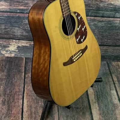 Used Fender Redondo Korean Built Dreadnought Acoustic Guitar with Fender Case image 3