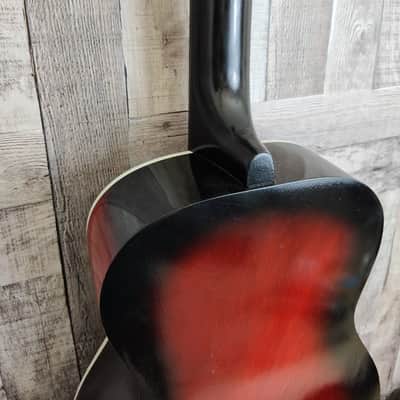 Airline Parlor Size 60's - Red to black burst w/ hardcase image 14