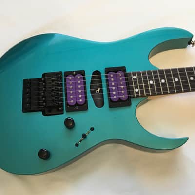 RARE mij Japan LIGHT TEAL Ibanez RG570 RG 570 Electric Guitar LO-Pro Edge usa Dimarzio Air Norton Tone Zone Pickups RG550 NICE! image 2