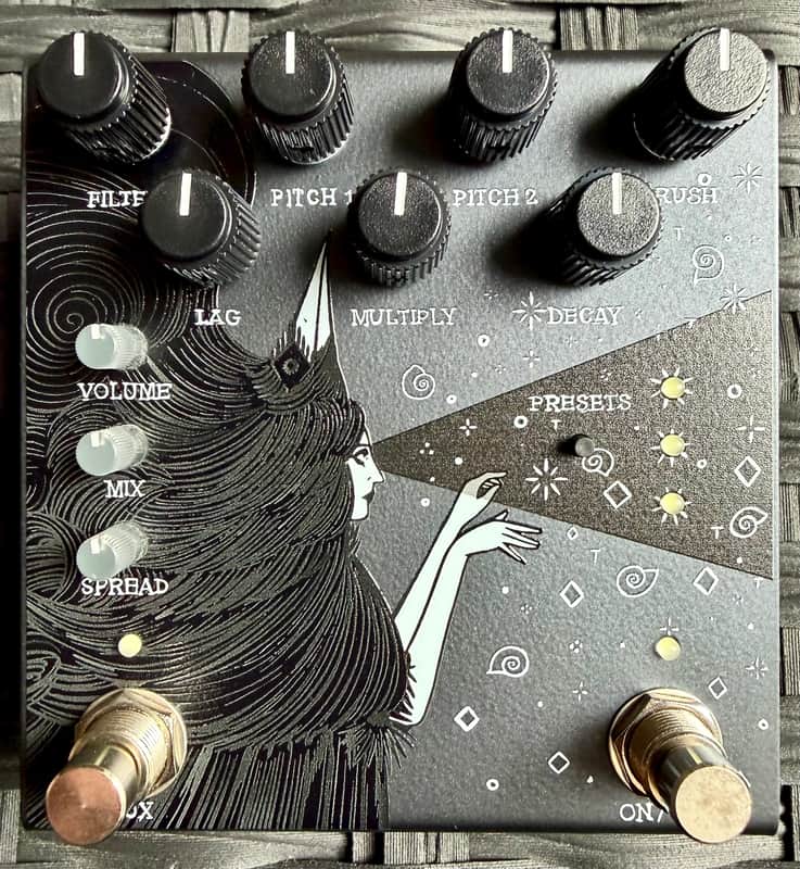 Old Blood Noise Endeavors Dark Star Stereo Soundscape Reverb – Black – Excellent w/ Original Box