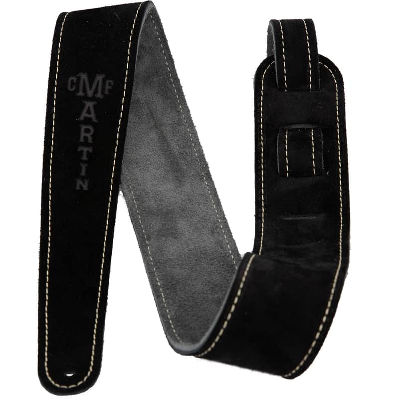 Martin Suede Guitar Strap Black image 1