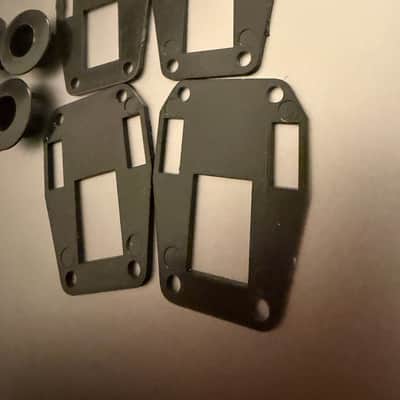 Rickenbacker 4001 & 4003 plastic tuner spacers and bushings [Set of 4] 1970s - Black image 6