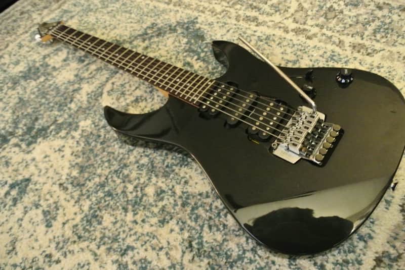 Mid-90s Black Yamaha RGX 421D FR Tremolo Super Strat HSH | Reverb