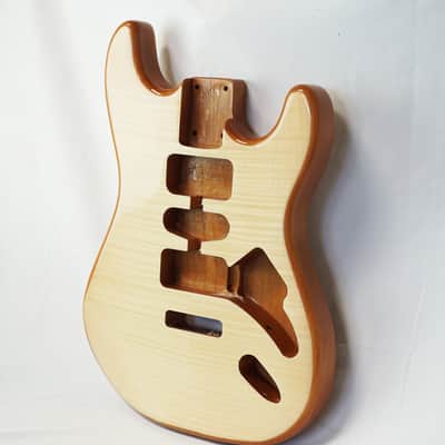 Crafter Series DIY Alder Strat Body Flame Maple Top image 3