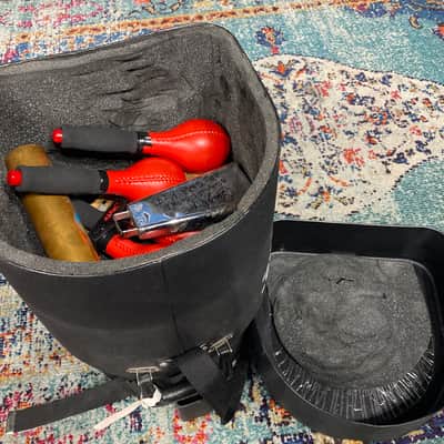 Carmine Appice's Percussion Pack With Protector Case. Earliest Known Piece Of Carmine's Gear! Signed! image 10