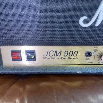 Marshall JCM 900 Model 4100 Hi Gain Dual Reverb 2-Channel 100-Watt Guitar Amp Head 1990s Black image 7