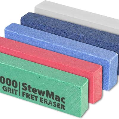 StewMac Fret Erasers, Abrasive Rubber Blocks for Polishing Fretwire and Other Metal, Essential Set of 5 Grits, Includes These Grits: 220, 400, 800, 1200, and 2000 image 1