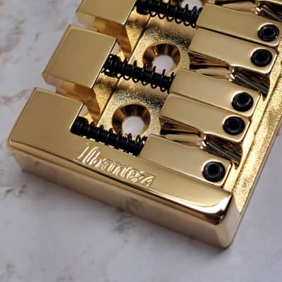 Ibanez EB10 2BB1EB10G5 5-String Bass Guitar Bridge- Gold Finish- NOS Unused- for use on DW835 Doug Wimbash Bass image 2