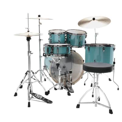 Tama IP52H6WBN-SLM Imperialstar Drum Set 5 pcs - Sky Blue Mist/Chrome HW + MEINL Cymbals HCS Cymbal Kit/Stage Master Dou image 6