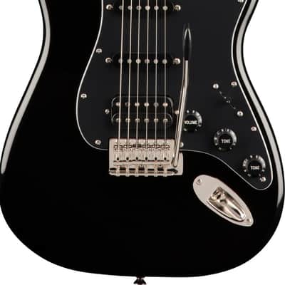 Squier Classic Vibe '70s Stratocaster HSS Electric Guitar Maple FB, Black image 1