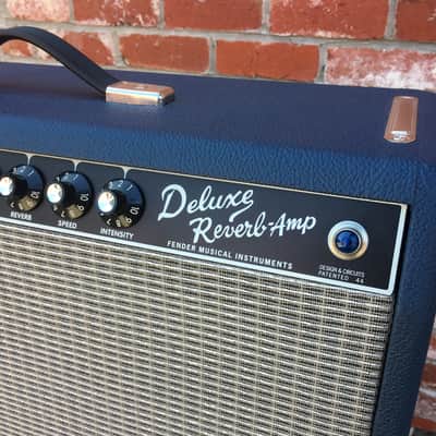 Fender Limited Edition ’65 Deluxe Reverb Navy 1×12 Celestion Blue Speaker image 2