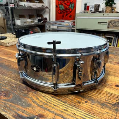 Slingerland 5x14" 8-Lug Chrome Over Steel Snare Drum image 4