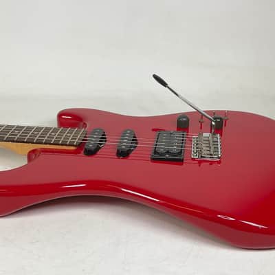 Vintage 1986 Squier Contemporary Fender Stratocaster Electric Guitar Red Japan image 6