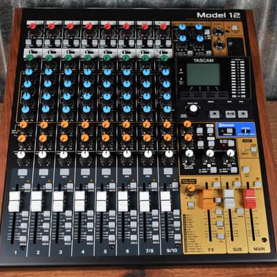 TASCAM Model 12 Multitrack Recorder / Mixer / USB Interface 2020 - Present - Black with Wood Cheeks image 3