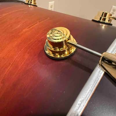 DW Collector's Maple VLT 18x22 Bass Drum in Satin Tobacco Burst with Gold Hardware (Rm 4) image 3