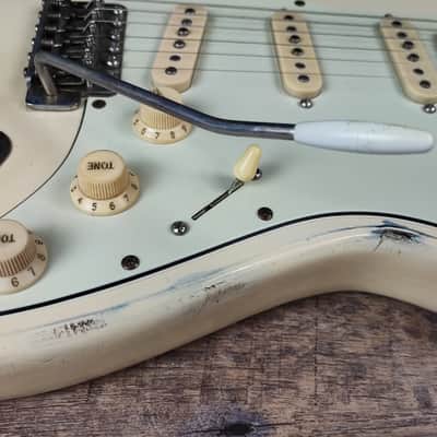 MyDream Stratocaster Custom Built - Aged White over Black Paisley - Dreamsongs image 5