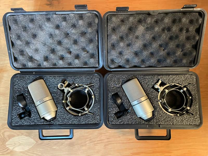 PAIR OF MXL 990s complete for stereo recording image 1