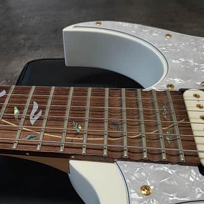 Ibanez JEM-7V TEAM J. CRAFT Prestige Steve Vai Signature 2008 White MIJ Japan JEM7V 7 6 String Pro Artist Guitar CASE QUEEN Tree of Life HSH Scalloped Super Strat image 6