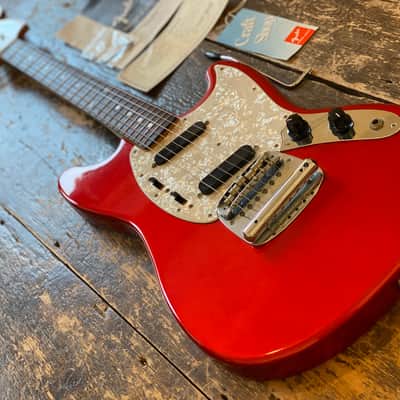Fender Japan Rare 1997 CIJ 1966 Reissue Mustang Rare Factory Candy Apple Red Japan image 4
