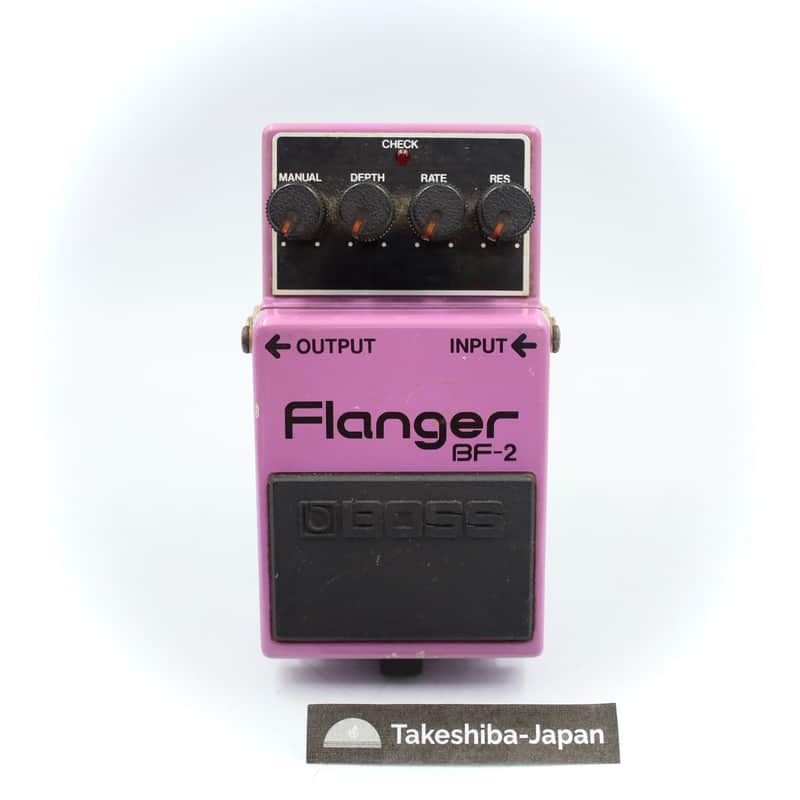Boss BF-2 Flanger 1984 Made In Japan Green Label ACA Vintage Guitar Effect Pedal 476500 image 1