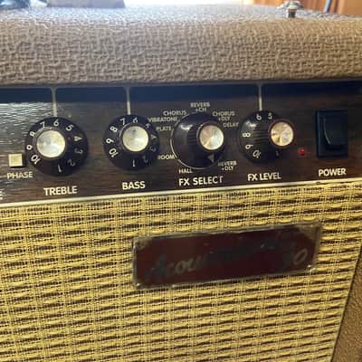 Fender Acoustasonic 30 DSP 2-Channel 30-Watt 1x8" Acoustic Guitar Amp with Onboard Effects 2004 - 2011 - Brown image 4