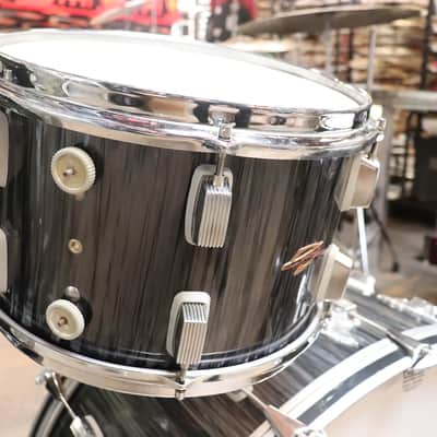 Trixon 3pc Speedfire Drum Set Black Stripe Vintage 1960's image 4