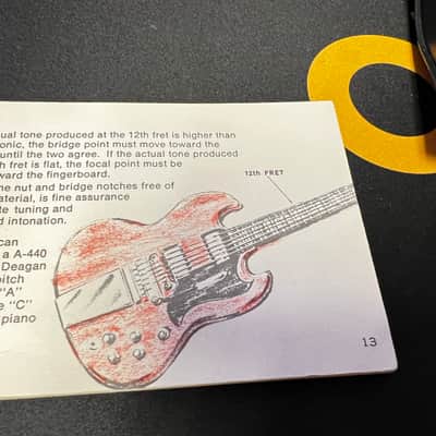 Gibson 1969 ES-335TD Hang Tag Manual for serial number 812407 1969 image 4