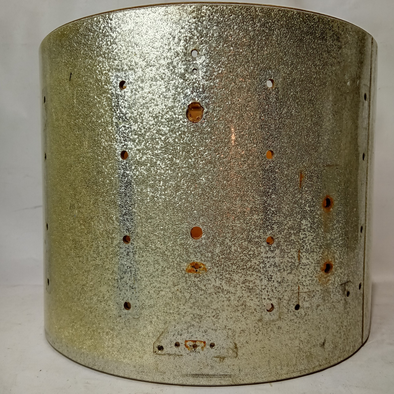 Ludwig 12x15"3Ply Silver Sparkle Marching Snare/Tom Drum Project Shell Vintage60 — main photograph
