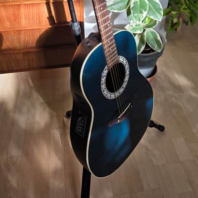 1993 Ovation American 1111 Balladeer RARE Cadillac Green USA CASE QUEEN TIME CAPSULE Acoustic Electric Deep Bowl Lyrachord Guitar image 12