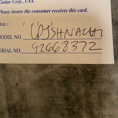 Gibson Warranty Card & Les Paul Inspection Tag 1998 image 5