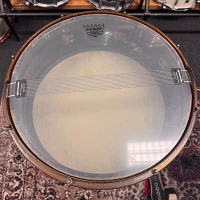 14" x 5" Leedy 1924 Multi Black Enamel / Nobby Gold (Presto strainer) - VIDEO image 11