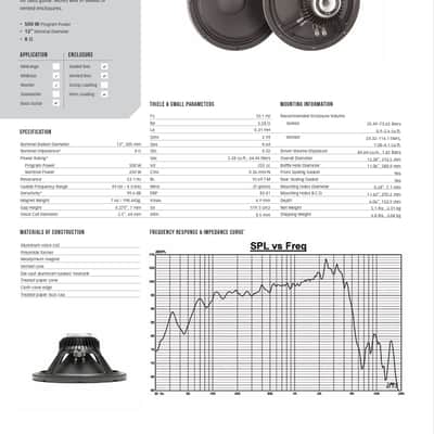 Eminence DeltaLite II 2512 12" 250-Watt 8 Ohm Driver image 5