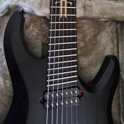 Tagima True Range 7-string Multiscale Black w/ Hard Case image 4
